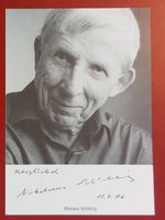 Nikolaus Schilling 1923-2021 Autogramm Fotopostkarte 10x15cm