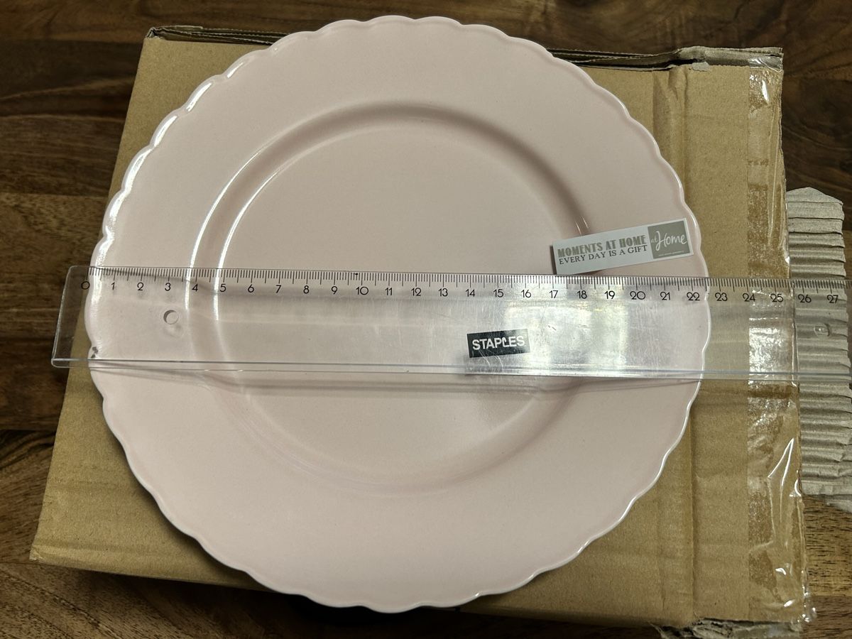 Assiettes: Servierteller rosa mit Wellenrand Deko – Neuf avec emballage d'origine à Rupperswil par Birke11 2
