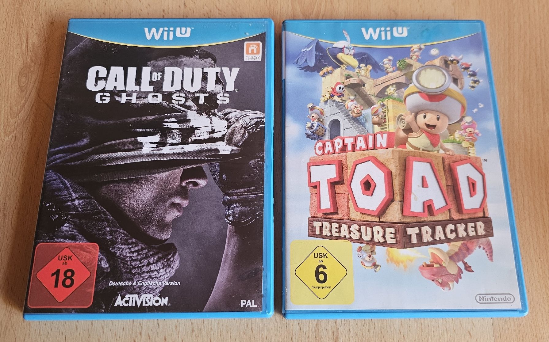 Nintendo Giochi: Wii U Games Doppelpack -- COD GHOSTS & TOAD Treasure Track. – Usato da Ochlenberg venduto da on3x