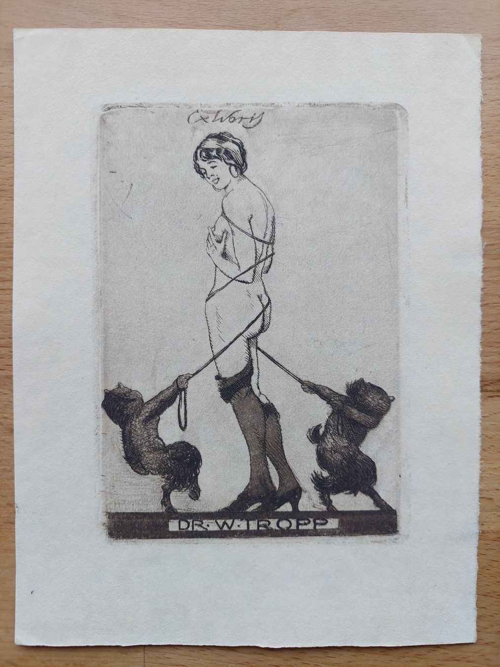 Gemälde: Exlibris Georg Erler - Original Radierung – Gebraucht aus Obfelden von Exlibris-Art