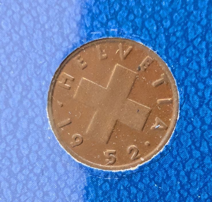Tutti le monete: 1 Rappen 1952 – Usato da Arch venduto da coinsandmore