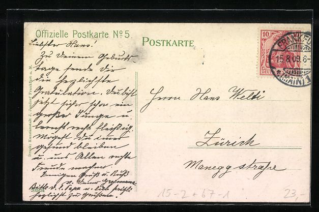 Cartoline postali: Frankfurt am Main, Internationale Luftsc – Usato da Berlin venduto da bartko-reher 1