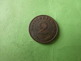 Dt. Reich 1937 J, 2 Reichspfennig