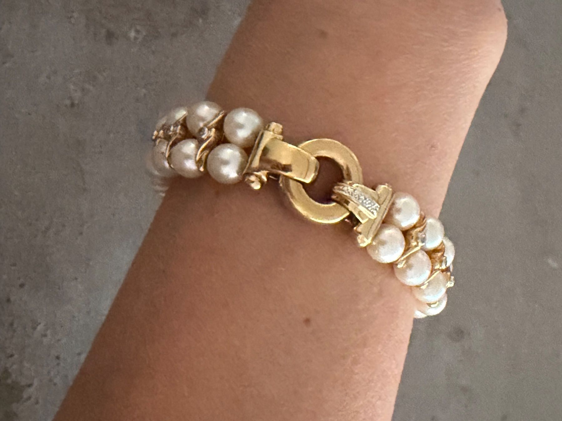 Bracciali & Braccialetti: Armband Perlen Echtgold 750 Brillanten – Usato da Ibach venduto da ronaldo78 1