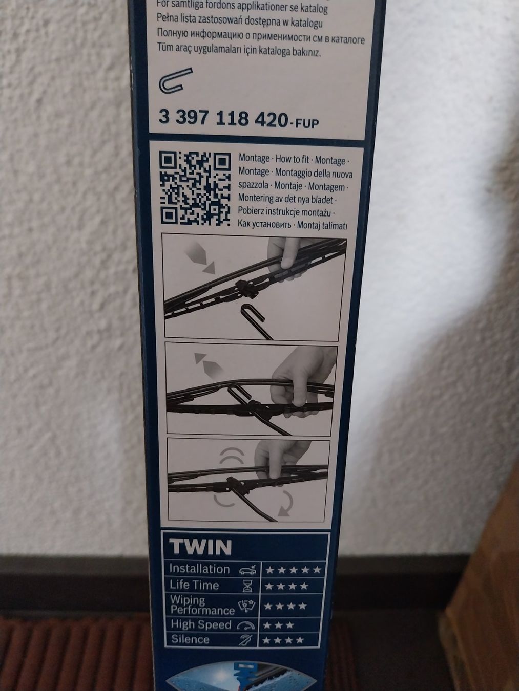 Bosch Tutti pezzi di ricambio auto: Scheibenwischer Bosch Twin 2x550mm – Usato da Schwaderloch venduto da bademeister79 2