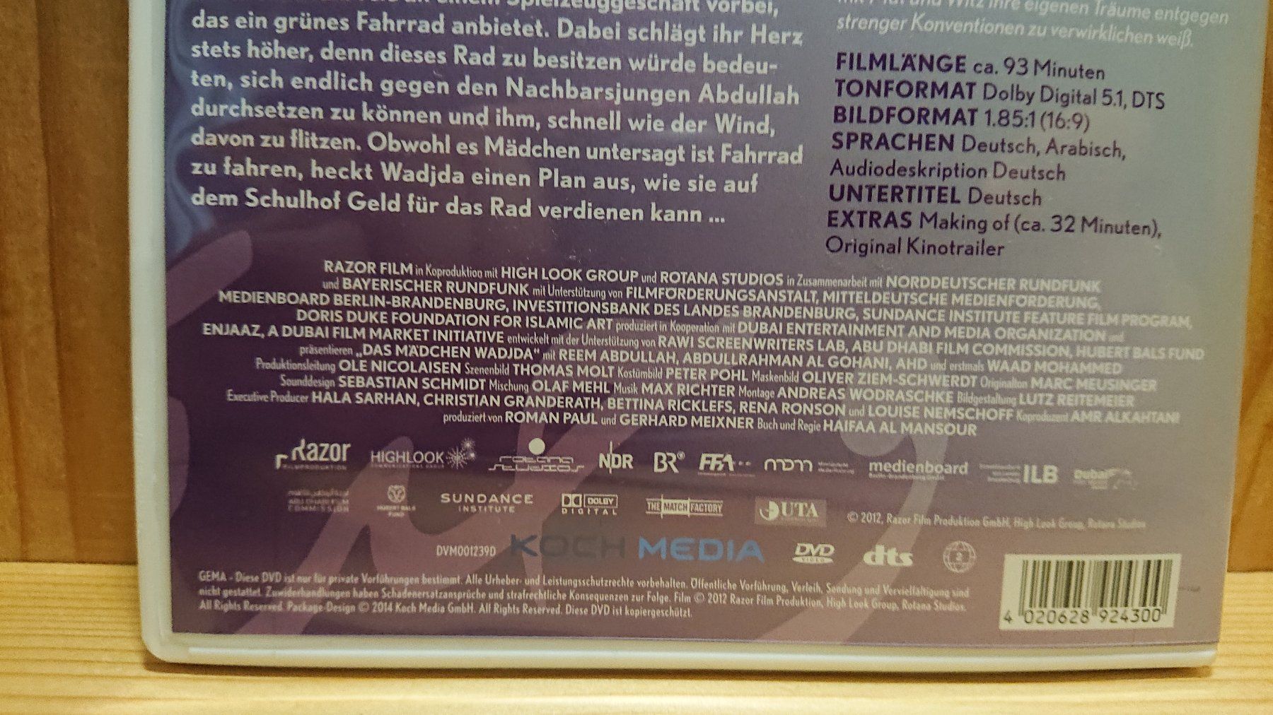 Tutti i DVDs: DAS MÄDCHEN WADJDA DVD – Usato da Wilderswil venduto da Exebub 3