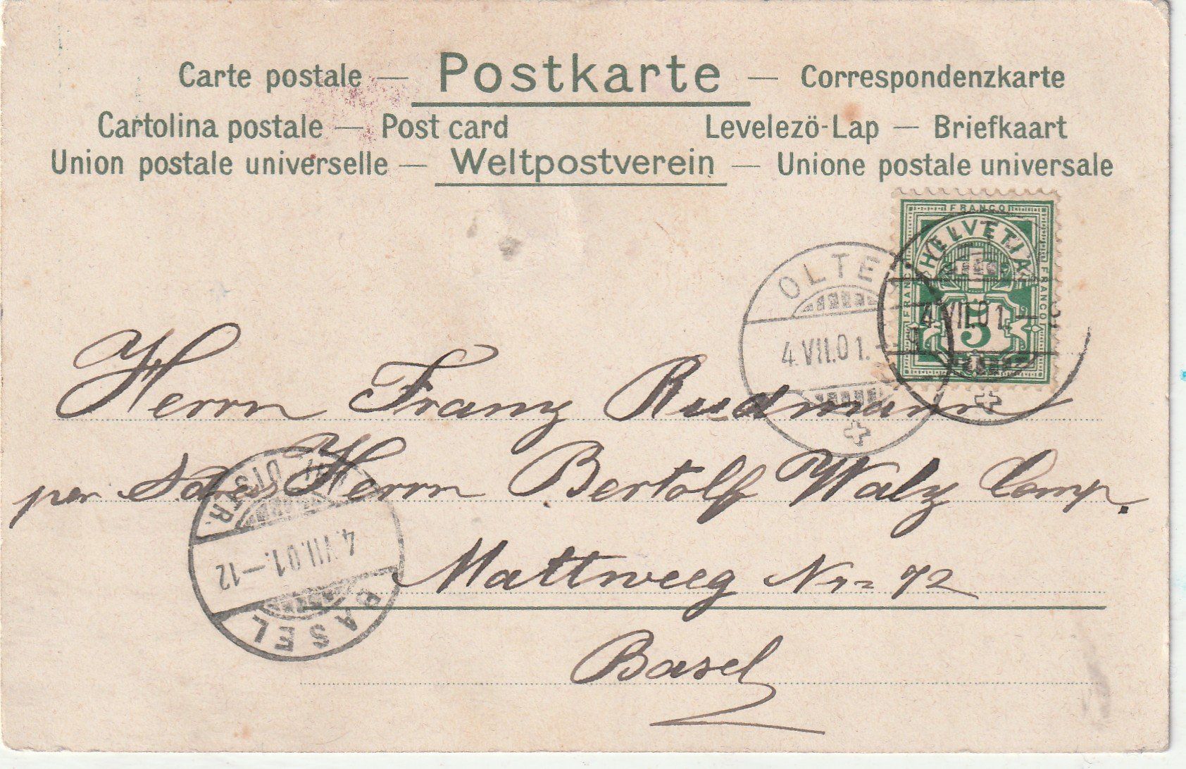 Cartoline postali: Kunstkarte – Usato da Lumbrein venduto da made02 1