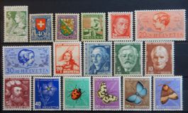 Schweiz Pro Juventute ex. Kat. 1-147 ** 1913/52 Kat. 88 Fr.