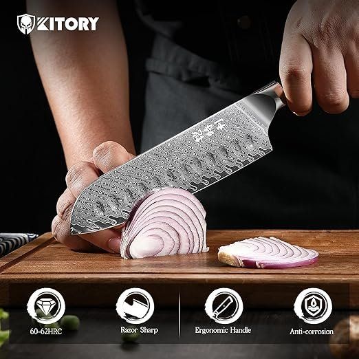 Coltelli da cucina: Kochmesser Santoku Messer Damaskus Edelstahl – Nuovo e nell'imballaggio originale da Oberentfelden venduto da sch_8bt6 2