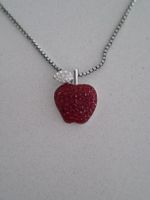 Collana in argento Swarovski con ciondolo a forma di mela