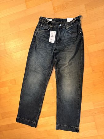Zara Jeans Relaxed Fit Blau Grösse 40 Neu mit Etikett