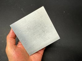 Aluminiumplatte, 100 x 100 x 10 mm, 268g
