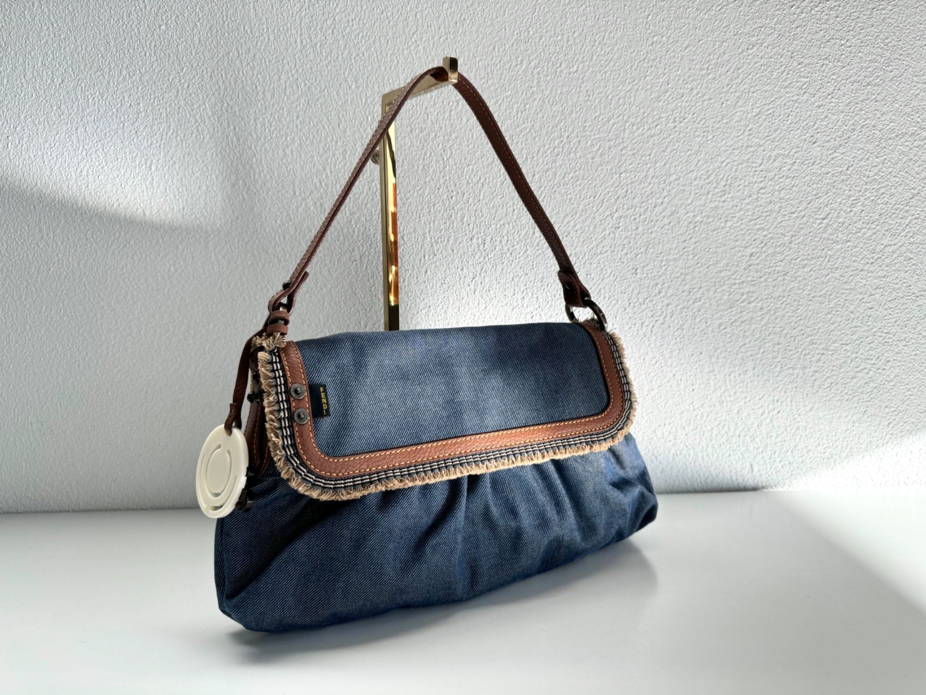 Fendi Borse da donna: FENDI Denim Small Chef Shoulder Bag Sac Tasche – Usato da Kriens venduto da hannaandkiko 1