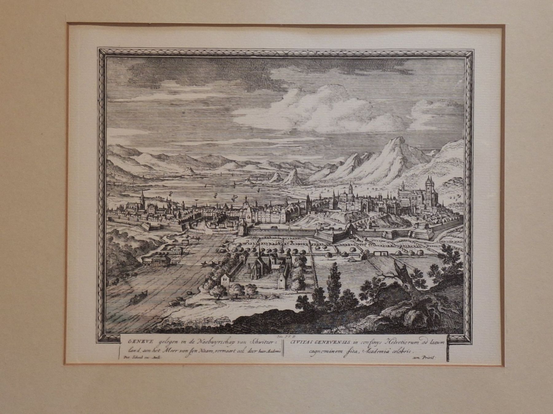 Incisioni: Gravure - ancienne vue sur Genève – Nuovo (secondo la descrizione) da Porza venduto da ulletta1 1