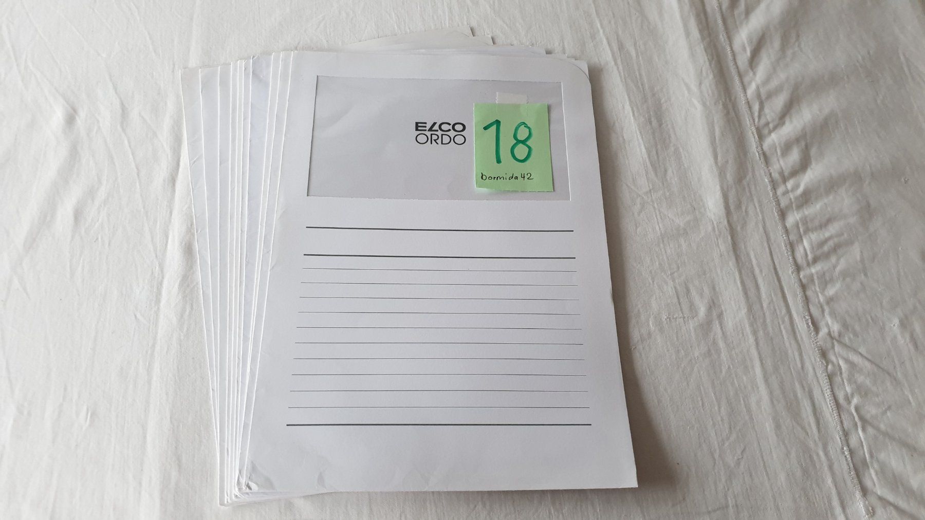 Raccoglitori: Sichthülle Papier weiss, Set zu 10 Stück – Usato da Biel/Bienne venduto da bormida42