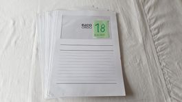 Sichthülle Papier weiss, Set zu 10 Stück
