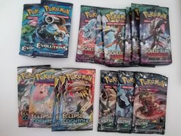 Lot de 44 boosters Pokemon vides
