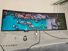 Dell UltraSharp 49" Curved Dual-QHD Monitor – mit Garantie