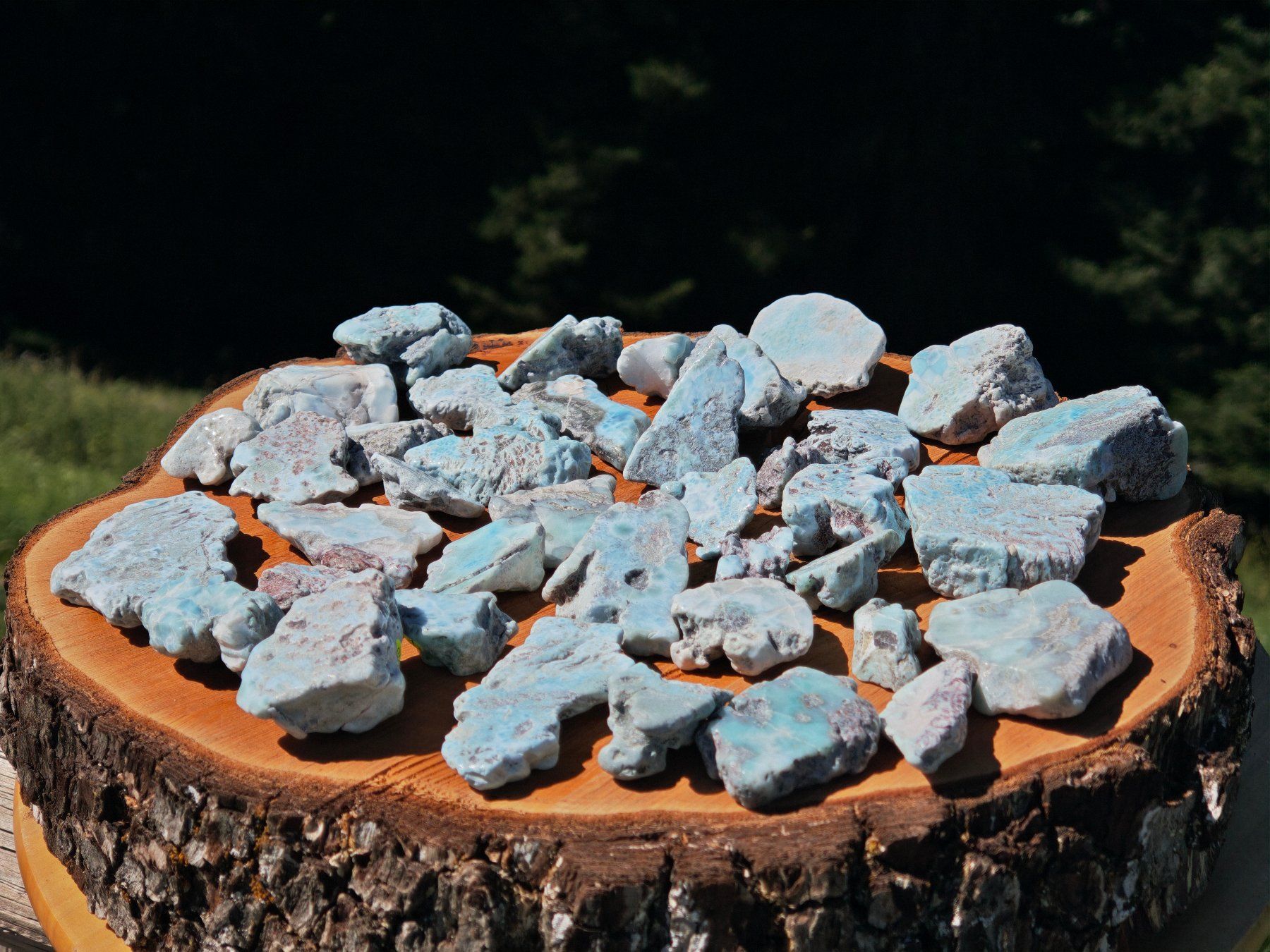 Minerali & Pietre curative: Larimar Atlantisstein grosses Lot 1.4kg – Nuovo (secondo la descrizione) da St. Margrethen SG venduto da Lichthueter 1