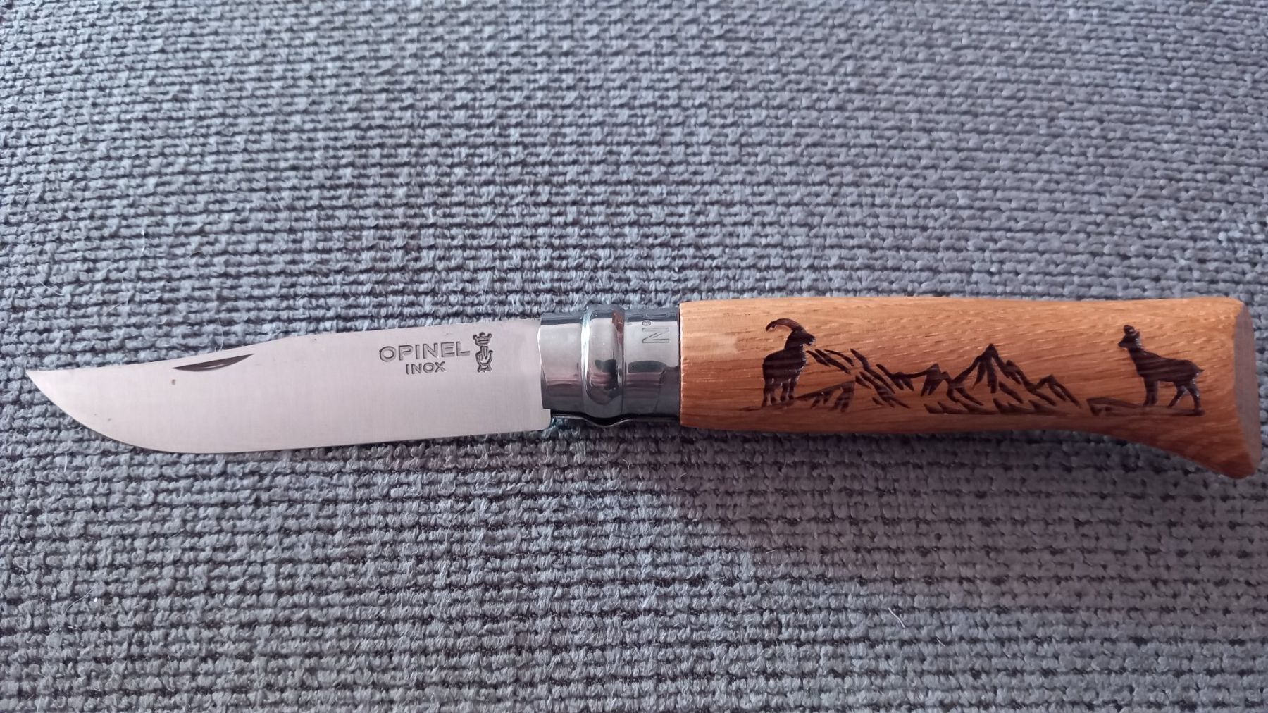 Opinel Coltelli tascabile: Opinel 8 chamois inox – Nuovo (secondo la descrizione) da Monthey venduto da Faragon