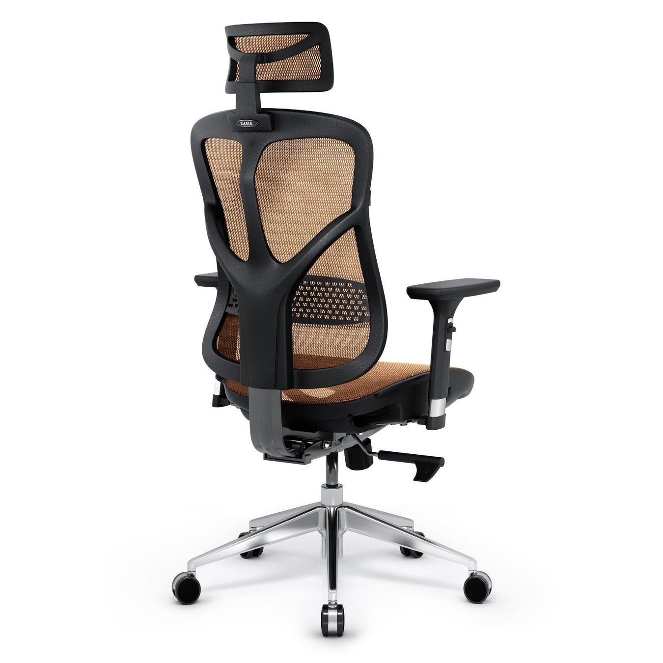 Sedie: Ergonomischer Schreibtischstuhl Diablo V-Basic SchwarzOrange – Nuovo e nell'imballaggio originale da Wallenwil venduto da toesstal-vertrieb 3