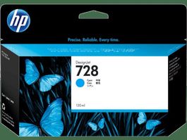 HP Tinte No. 728 Cyan 130ml (F9J67A)