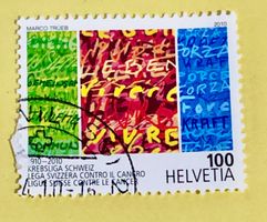 Nr.1343 Sondermarken 100 Jahre Krebsliga Schweiz  GESTEMPELT