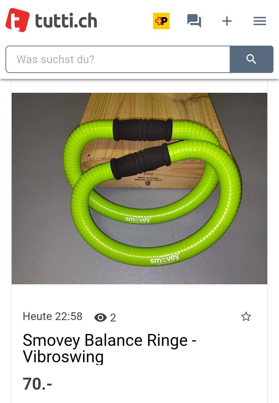 Smovey Hometrainer: Smovey Balance Ringe - Vibroswing – Usato da Wohlen AG venduto da gnabbr