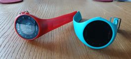 2 Sportuhren Polar M200 rot und blau gebrauchter Zustand