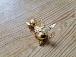 Vintage Mid-Century Brosche Ente