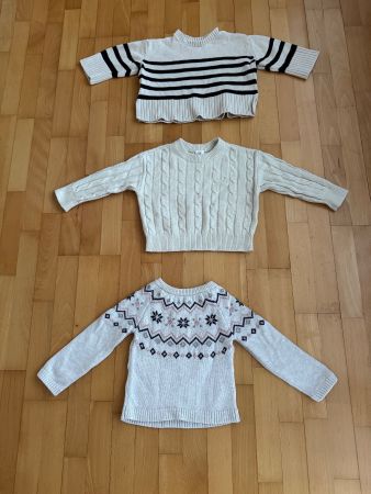 3 warme Baby Pullover, Grösse 92, Top Zustand für den Win...