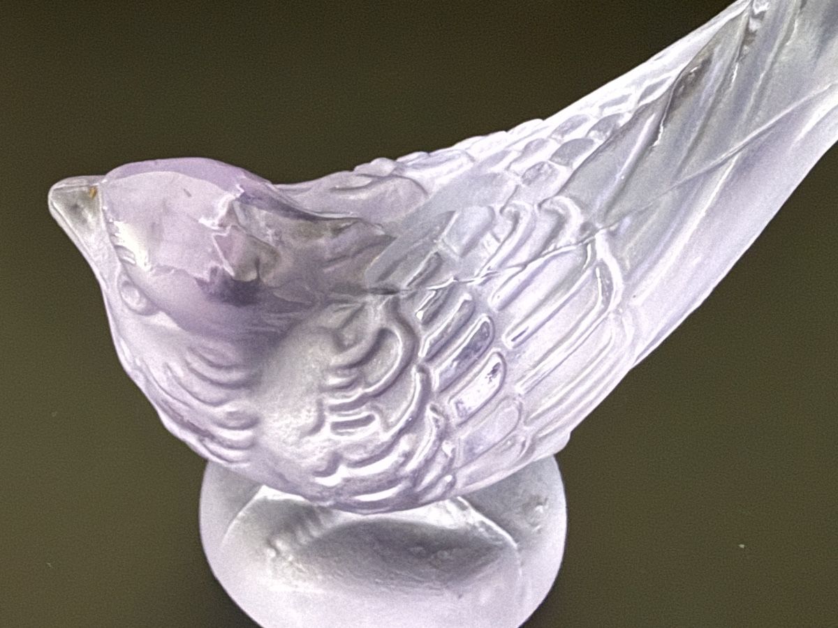 Statuette: Tschechischer Glasvogel, der seine Farbe wechselt  – Usato da Luzern venduto da downtonabbey 3