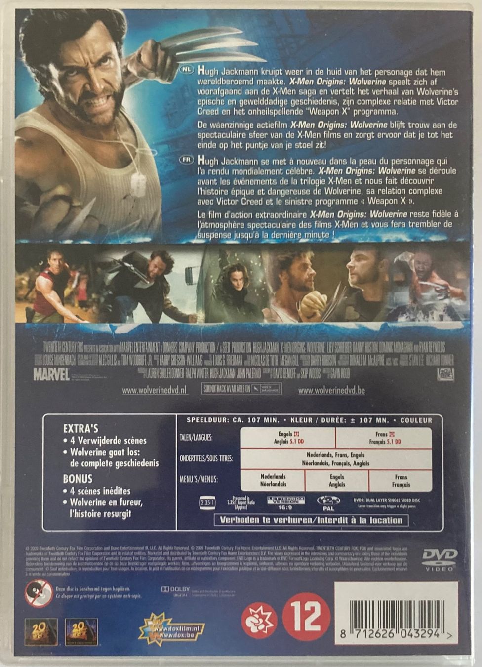 Tutti i DVDs: X-MEN ORIGINS WOLVERINE – Usato da Poliez-Pittet venduto da Newtown-Records 1
