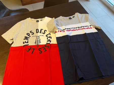 Lot de 2 t-shirt garçon 170cm Blue Rebel