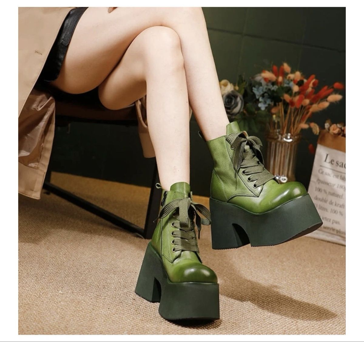 Scarpe da donna: GRÜNE PLATEAU-BOOTS 38 – Nuovo e nell'imballaggio originale da Regensdorf venduto da Sirodtpycpvu 4