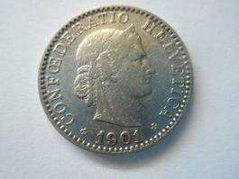 20 Rp. 1901 /   bei mehreren Steigerungen nur 1 x Porto
