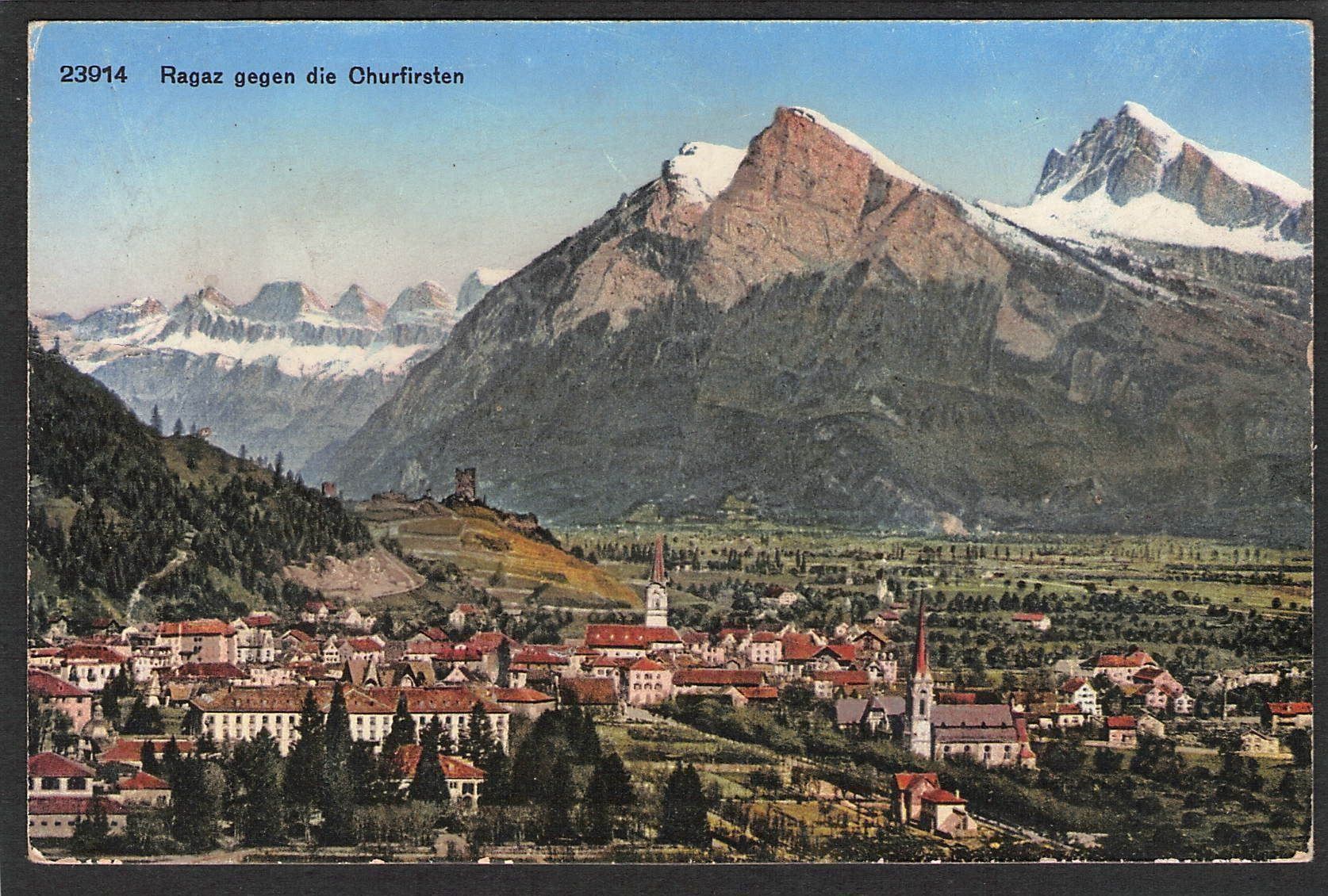 Cartoline postali: AK+ Ragaz gegen die Churfirsten – Usato da Reichenburg venduto da Pipo-67