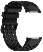 Fitbit Charge 5 Armband Silikon Schwarz