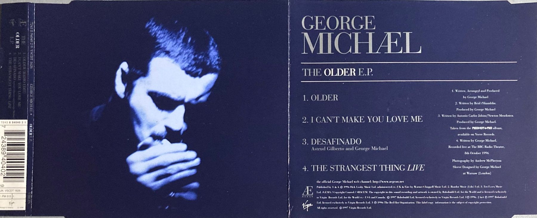 CD: GEORGE MICHAEL - THE OLDER E.P. – Usato da Poliez-Pittet venduto da Newtown-Records