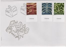 Weihnachten Serie mit TAB (engl) auf illustriertem FDC