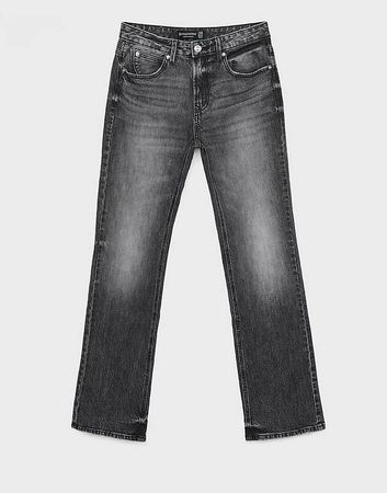 Jeans bootcut dégradé noir, gris et blanc
