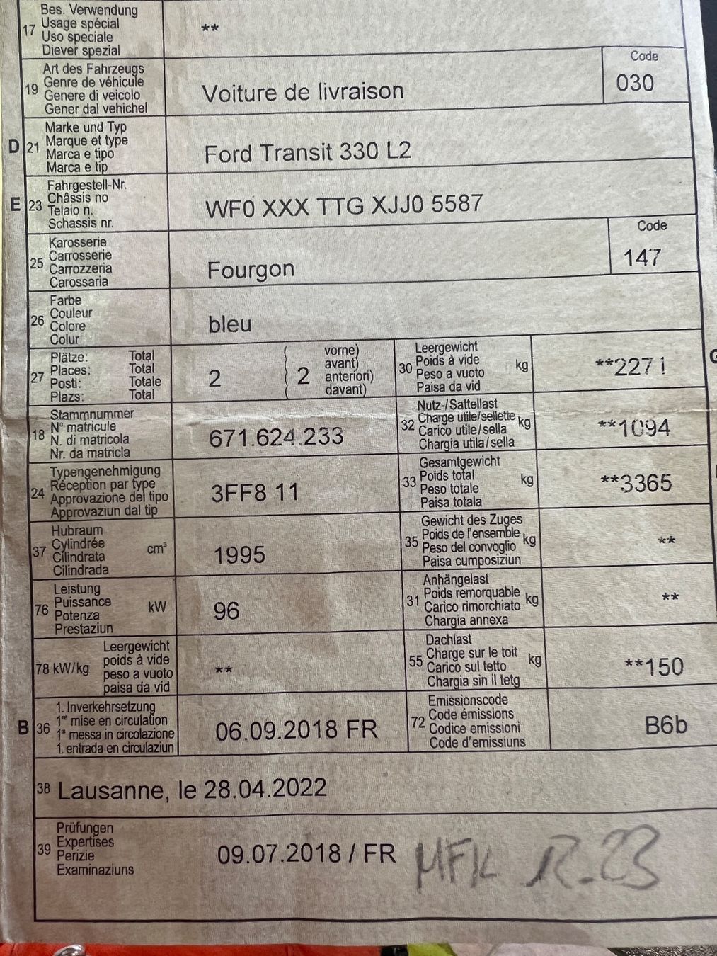 Ford Veicoli commerciali: Ford Transit 330 L2 – Usato da Egg b. Zürich venduto da SwissTradingAgency 7