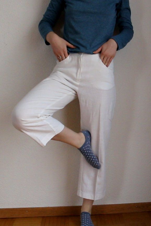 Hosen: Weisse 3/4 lange Leinenhose Gr. 36 – Gebraucht aus Luzern von Simona15 6