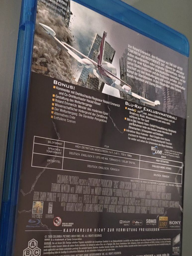 Tous les DVDs: 2012 Blu-Ray – D'occasion à Dottikon par Oldyfreak 1