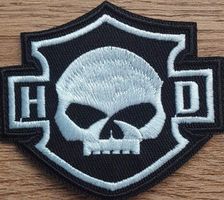 Big Patch Harley Davidson Skull J038
