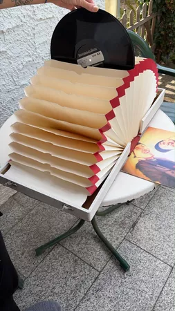 Langspielplatten Koffer