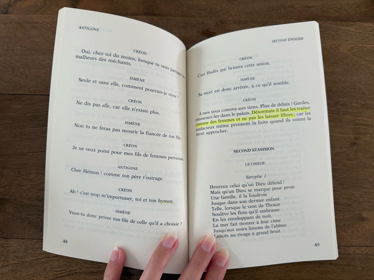 Libri: Antigone - Sophocle – Usato da Moutier venduto da Sparrow2002 2