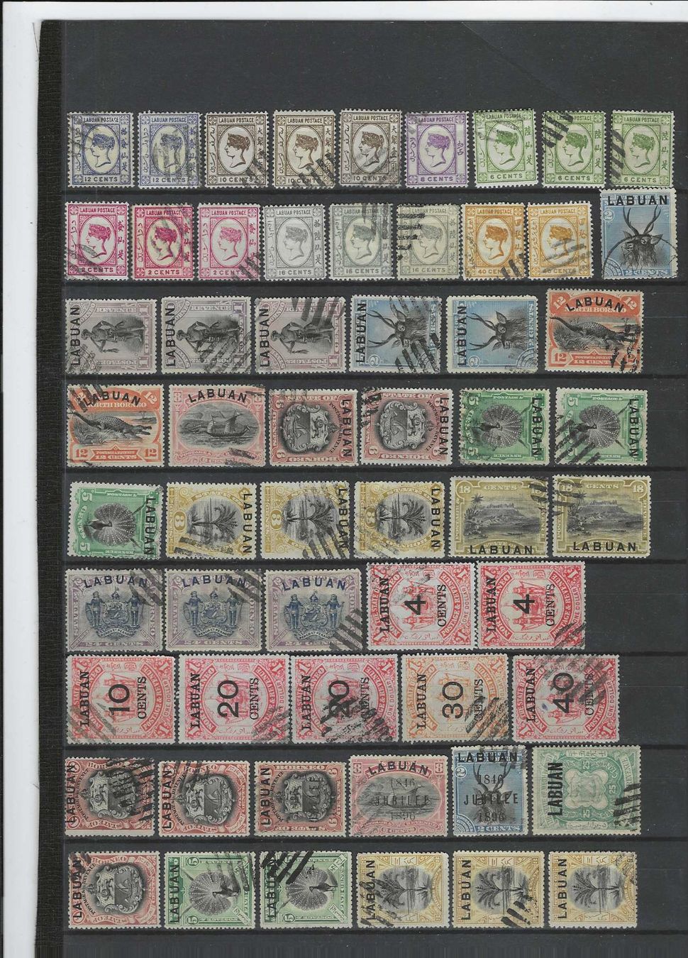 Tutti i francobolli: LABUAN UM 1900 **/GEST. GEFÄLLIGKEITS GEST. – Usato da Dintikon venduto da bonita099