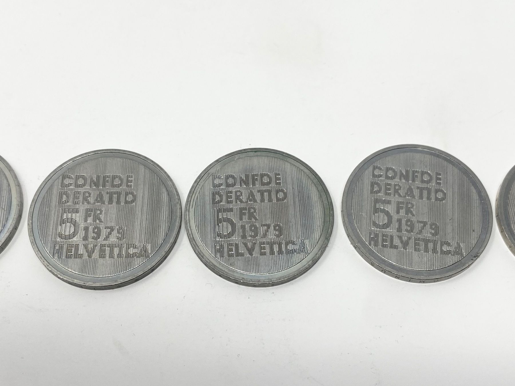 Tutti le monete: 5 Albert Einstein Gedenk Münzen,1979 – Usato da Ballwil venduto da ClassicGallery 4