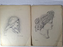 antike Zeichnungen um 1909